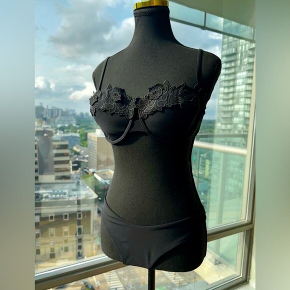 🆕 ZIMMERMANN 🧿 NWT Halliday Embroidered Balconette Bra + Scoop Pant Set, Sz 3 - Picture 5 of 16